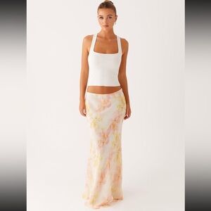 PEPPER MAYO Harlow Chiffon Maxi Flirt - Floral Print